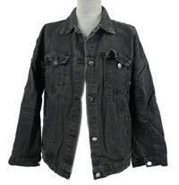 Dámska tmavosivá rifľová bunda