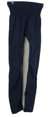 Dámske tmavomodré športové funkčné legíny Decathlon