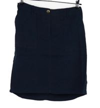 Dámska tmavomodrá ľanová sukňa Next