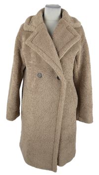 Dámsky béžový huňatý kabát Dorothy Perkins