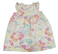 Bielo-farebné bavlnené šaty H&M
