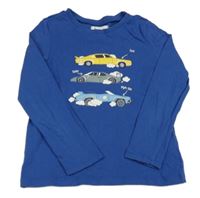 Tmavomodré tričko s autami Impidimpi