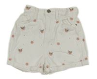 Bílé květinové riflové kraťasy River Island