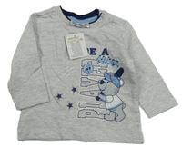 Nové - Světlešedá mikina s obrázkem Ergee