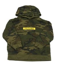 Army mikina s nápisom a kapucňou Primark