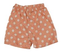 Světlerůžové puntíkaté kraťasy  