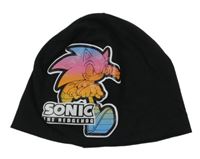 Černá čepice se Super Sonicem 