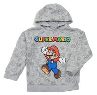 Sivá mikina s Máriem a kapucňou Primark