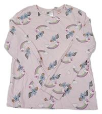 Světlerůžové pyžamové triko s koníky My little pony H&M