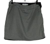 Dámska čierno-biela vzorovaná sukňa Vila
