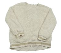 Smotanová chlpatá mikina GAP