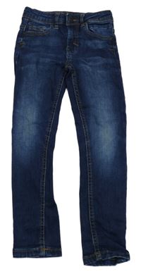 Tmavomodré skinny rifle George