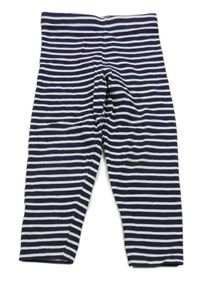 Tmavomodro-biele pruhované legíny Nutmeg