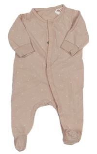 Růžový overal s hvězdami