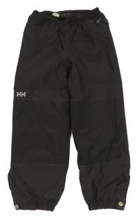 Antracitové šusťákové outdoorové cuff kalhoty Helly Hansen