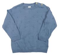 Modrý sveter s 3D bodky H&M