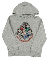 Šedá melírovaná mikina Harry Potter s kapucňou zn. H&M