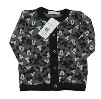 Nové - Šedá propínací mikina s Mickeym Indigo