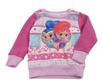 Růžovo-světlerůžová mikina Shimmer & Shine