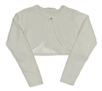 Smotanové trblietavé svetrové bolerko