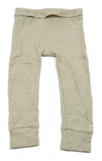 Béžové rebrované tepláky George