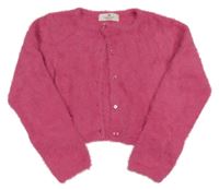 Ružové chlpaté svetrové bolerko H&M