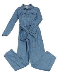 Světlemodrá lehká riflová kombinéza s páskem We 