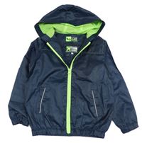 Tmavomodrá šusťáková větrovka s kapucí Urban