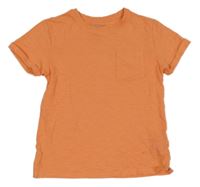 Oranžové tričko s vreckom Primark