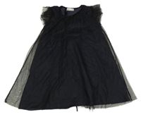 Čierne tylové šaty Zara