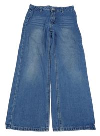 Modré wide leg rifle Shein