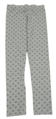 Sivé melírované legíny so srdiečkami Primark