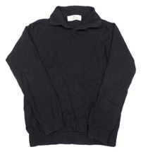 Čierny sveter s golierikom H&M