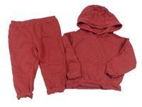 2Set - Bordó mikina s kapsou a kapucí + tepláky PRIMARK