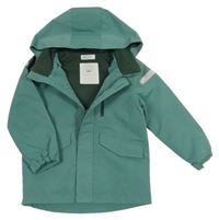 Olivová šusťáková jarní bunda s odepínací kapucí H&M