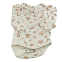 Smetanové body s kytičkami a límečkem C&A