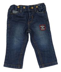 Modré rifle s nášivkou CREES