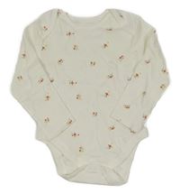 Bílé body s kytičkami PRIMARK