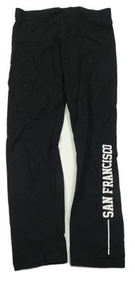 Čierne legíny s nápisom F&F