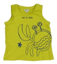 Limetkové tielko s krabom Fagottino