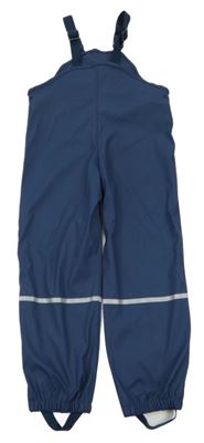 Tmavomodré nepromokavé laclové kalhoty lupilu