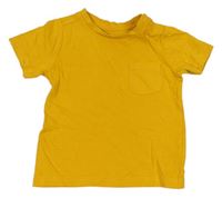 Horčicové tričko s kapsičkou Mothercare