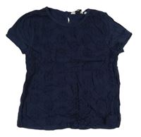 Tmavomodré madeirové tričko zn. Outfit Kids