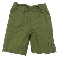 Khaki plátěné kraťasy Primark