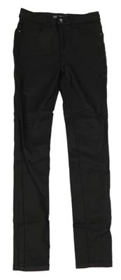 Černé skinny kalhoty koženkového vzhledu Denim Co.