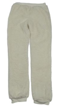 Krémové chlpaté tepláky Y.F.K.