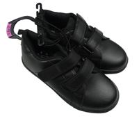 Nové - Černé koženkové botasky F&F vel. 31