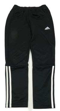 Černé sportovní funkční tepláky s logem Adidas
