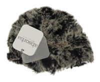 Nové - Šedo-černá kožešinová podšitá čepice Absorba