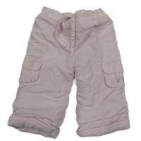 Světlerůžové šusťákové zateplené cargo kalhoty Disney